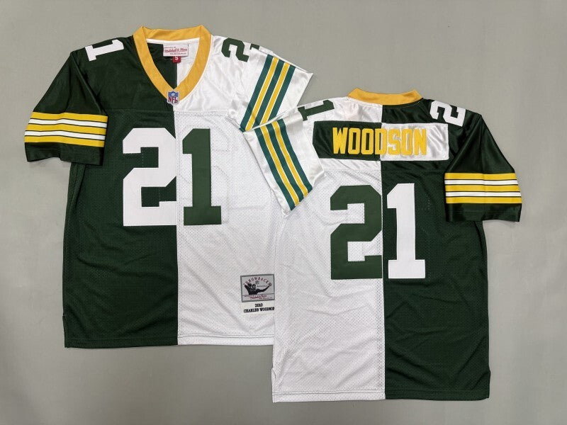 Green Bay Packers #21 Charles Woodson Green Bay Packers (5)_[1] Football Jersey football jersey product view 1