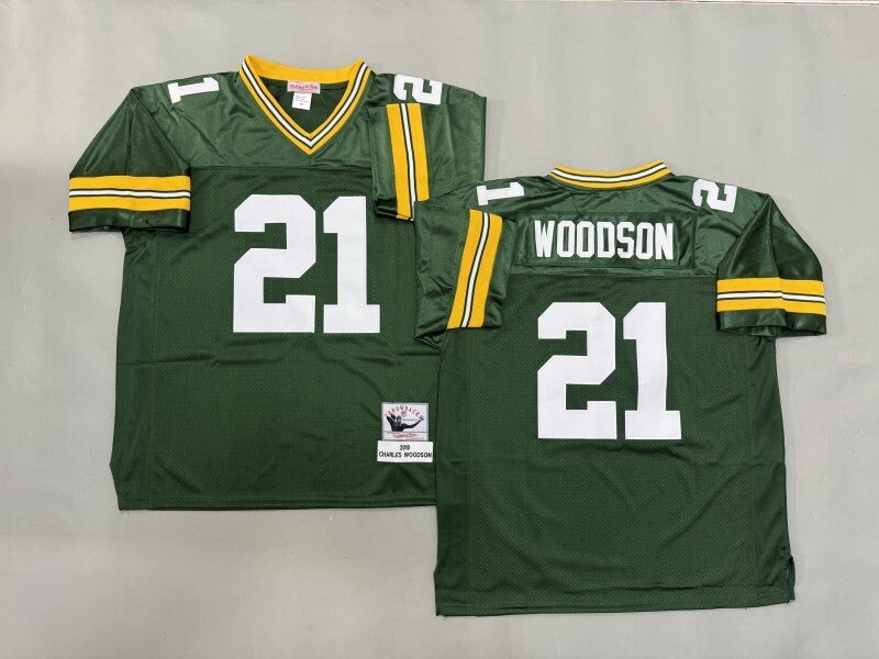 Green Bay Packers #21 Charles Woodson Green Bay Packers (6)_[1] Football Jersey football jersey product view 1
