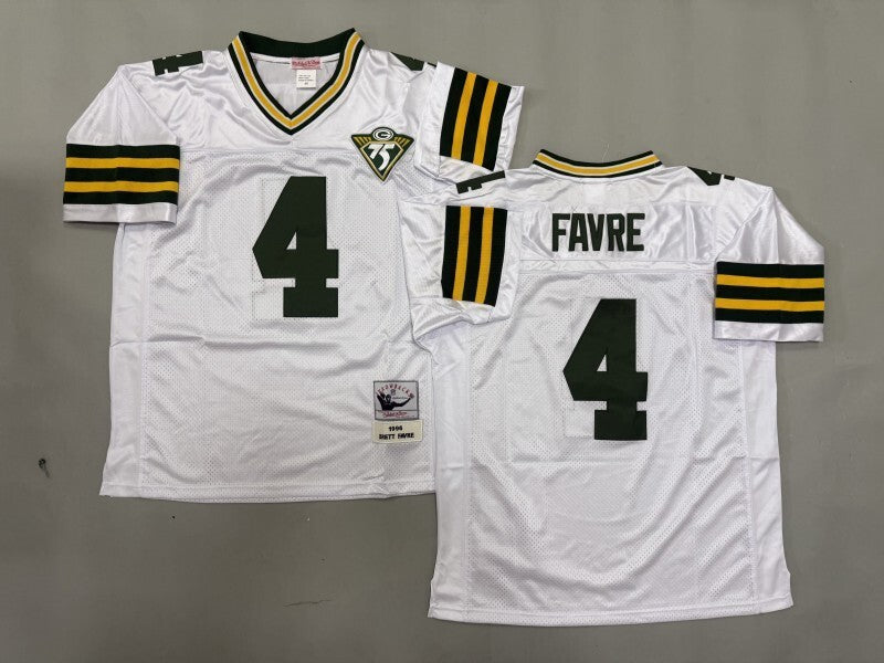 Green Bay Packers #4 Brett Favre Green Bay Packers Style 2 Football Jersey football jersey product view 1