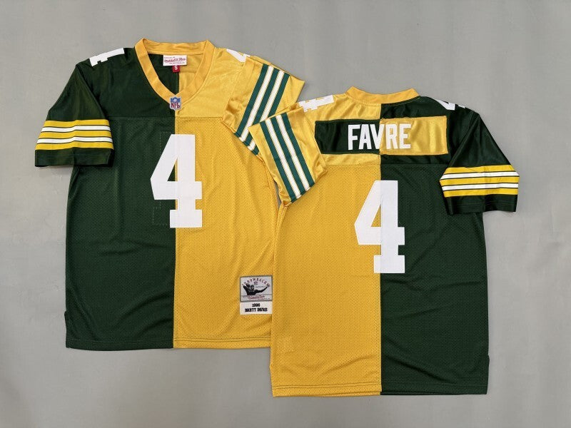 Green Bay Packers #4 Brett Favre Green Bay Packers Style 5 Football Jersey football jersey product view 1