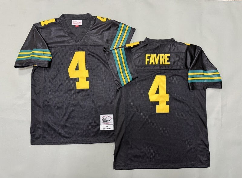 Green Bay Packers #4 Brett Favre Green Bay Packers Style 6 Football Jersey football jersey product view 1