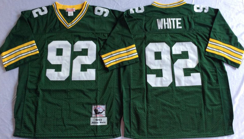 Green Bay Packers #92 Reggie White Throwback Style 2 Football Jersey football jersey product view 1