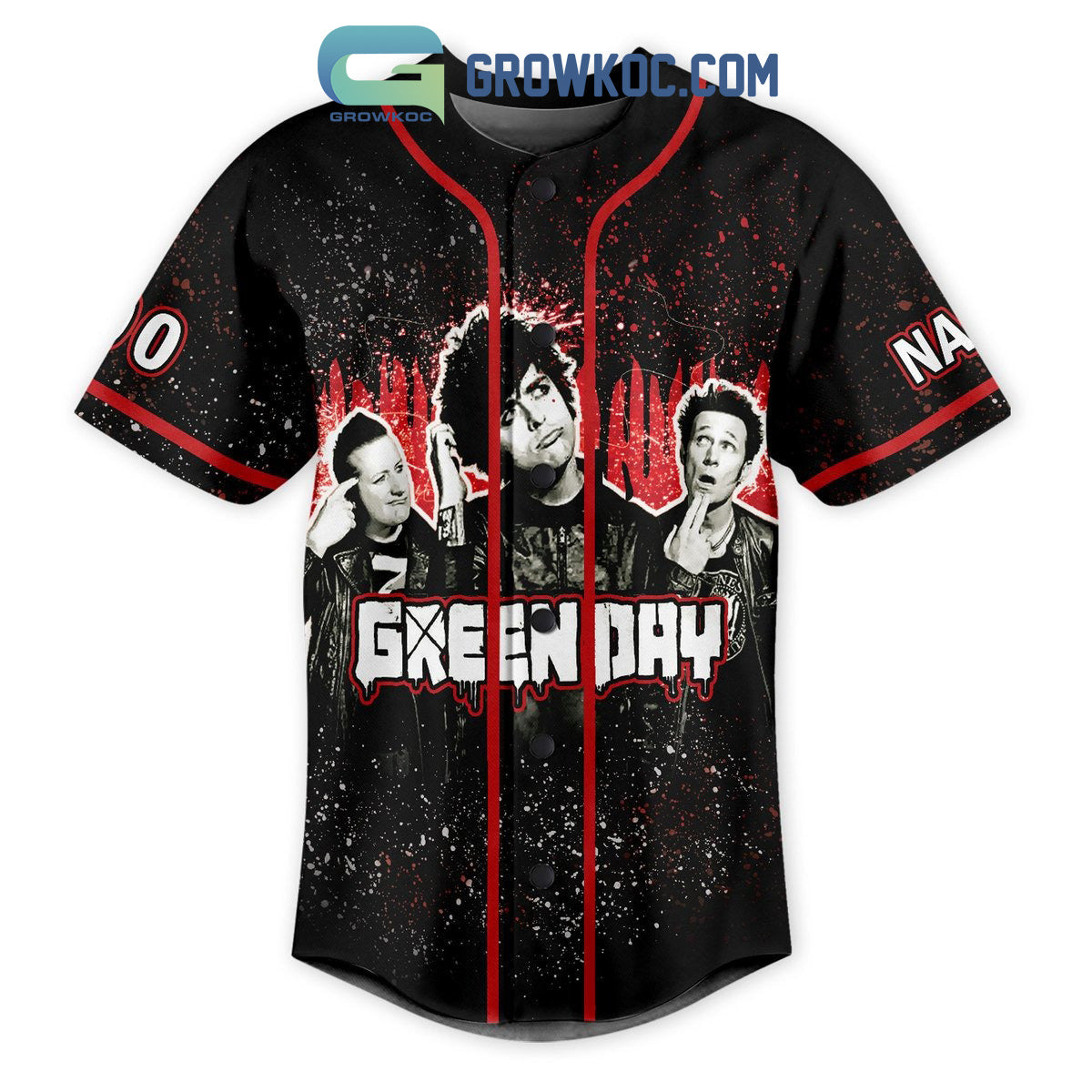 Greenday Don’t Wanna Be An American Idiot Personalized Baseball Jersey baseball jersey product view 2