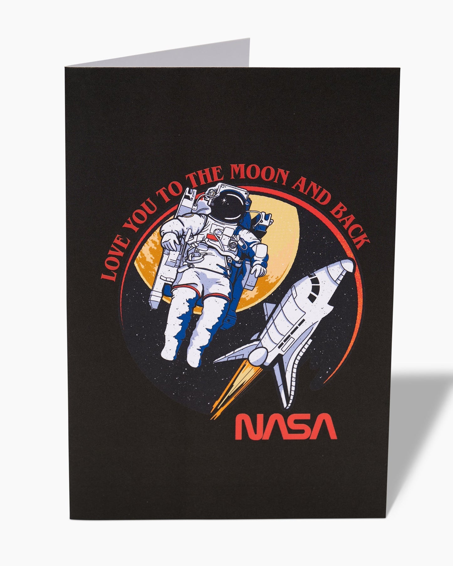 NASA Love You To The Moon Greeting Card Unisex T-shirt, Sweatshirt, Hoodie, Long Sleeve Tee - T-Shirt, Sweatshirt, Hoodie