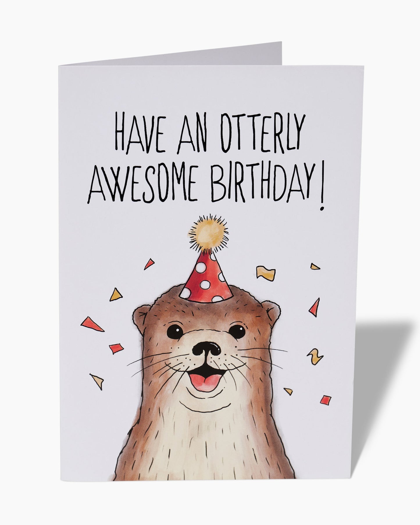 Otterly Awesome Greeting Card Unisex T-shirt, Sweatshirt, Hoodie, Long Sleeve Tee - T-Shirt, Sweatshirt, Hoodie