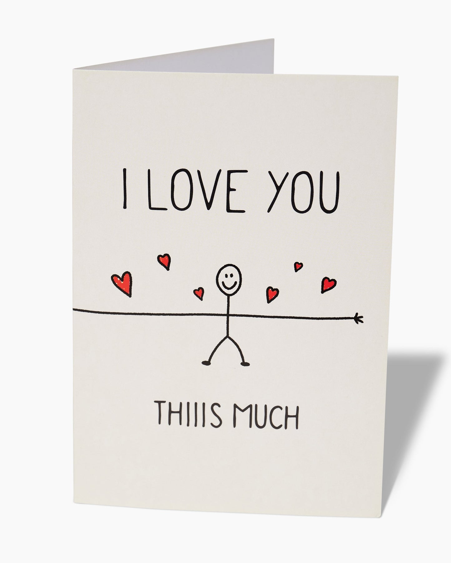 I Love You This Much Greeting Card Unisex T-shirt, Sweatshirt, Hoodie, Long Sleeve Tee - T-Shirt, Sweatshirt, Hoodie