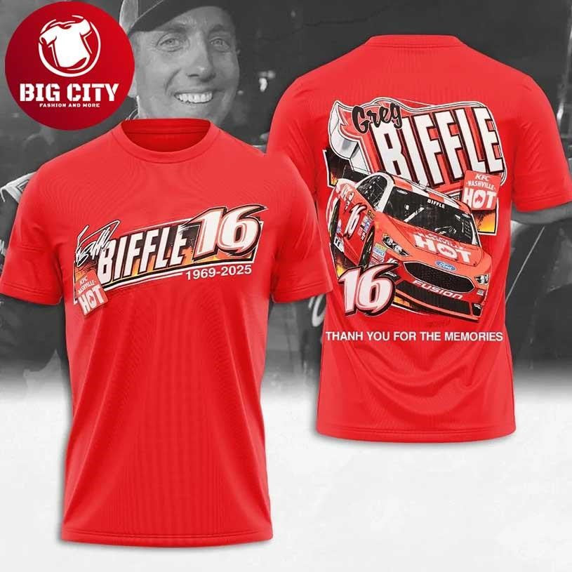 Greg Biffle No 16 2025 Farewell Tribute Nascar Racing Two Sided Shirt Unisex T-shirt, Sweatshirt, Hoodie, Long Sleeve Tee - T-Shirt, Sweatshirt, Hoodie