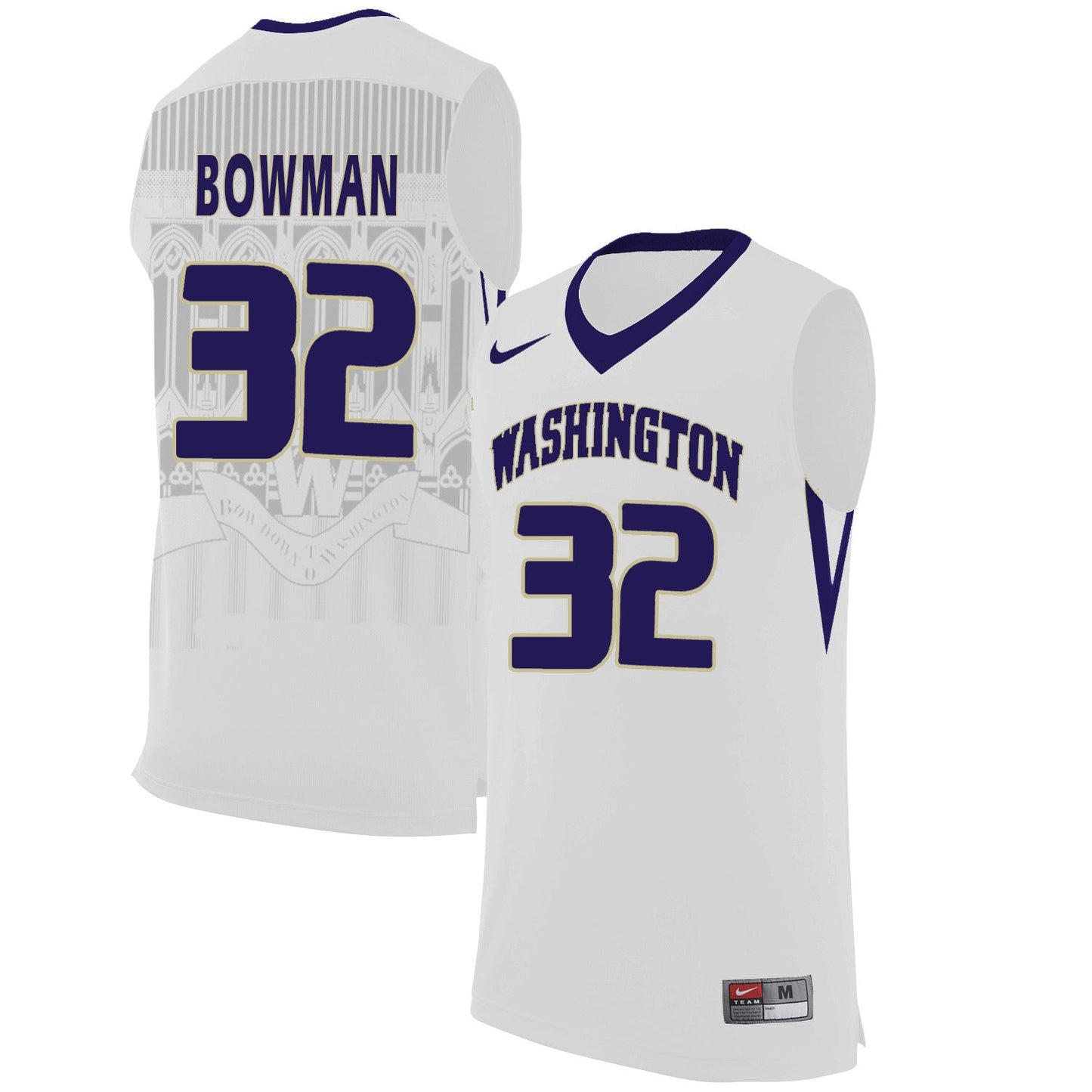 Greg Bowman 32 White College Football Jersey football jersey product view 1