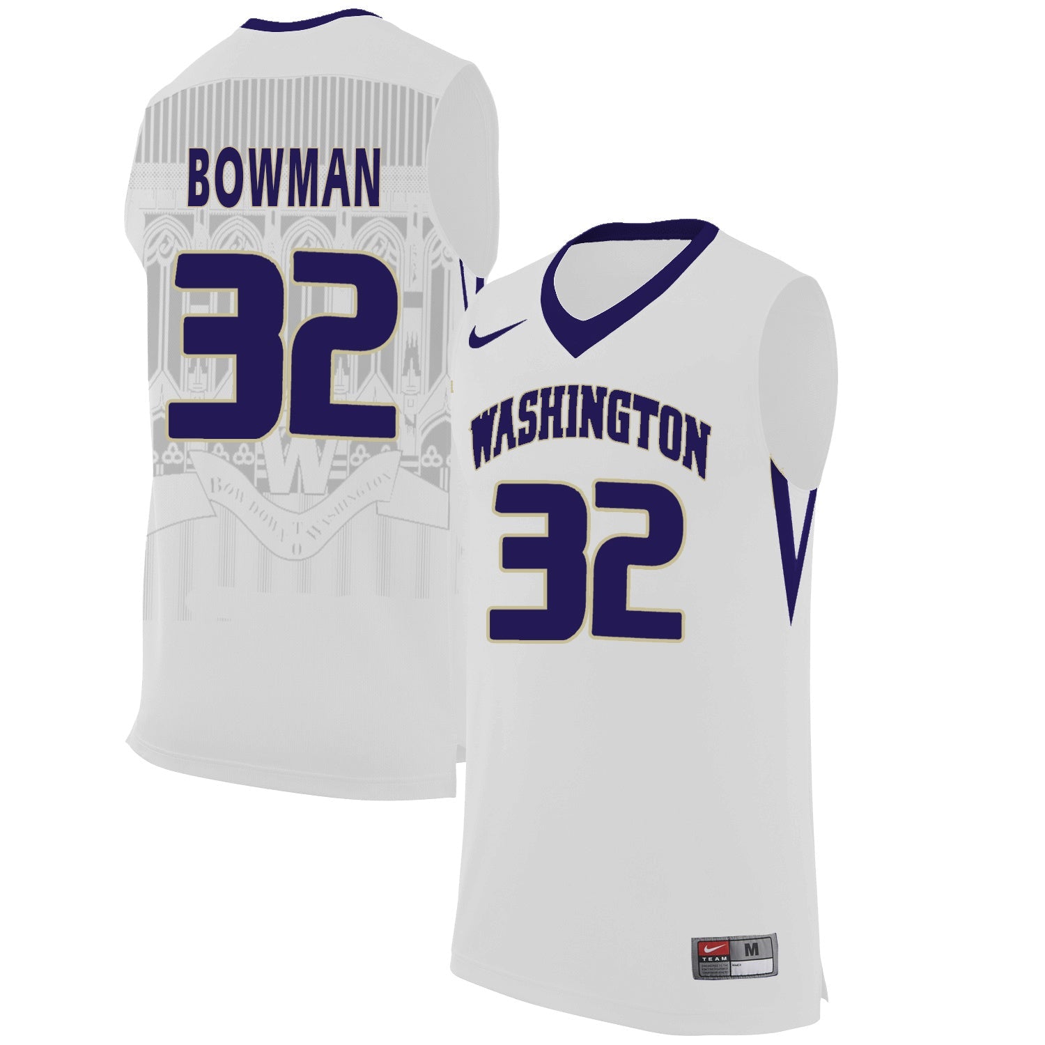 Greg Bowman 32 White College Football Jersey football jersey product view 1
