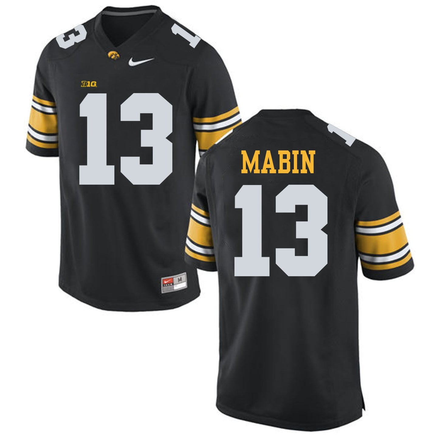 Greg Mabin 13 Black Style 2 College Football Jersey football jersey product view 1