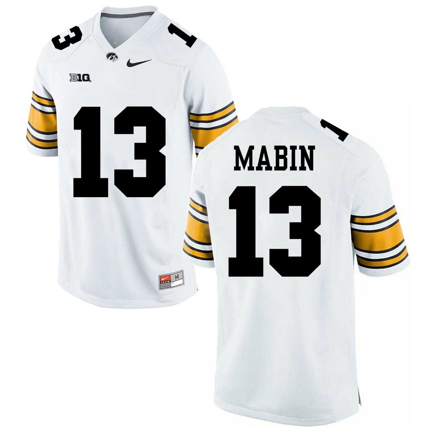 Greg Mabin 13 White College Football Jersey football jersey product view 1