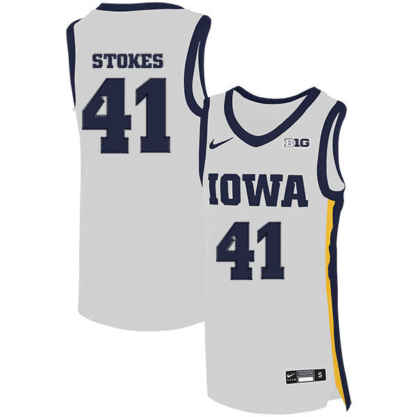 Greg Stokes 41 White College Football Jersey football jersey product view 1