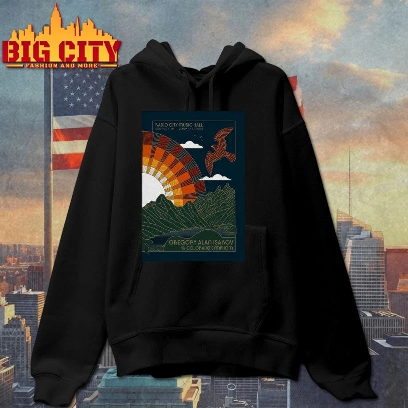 Gregory Alan Isakov Jan 31 2026 Radio City Music Hall - Adult & Kids T-Shirts, Sweatshirts & Hoodies apparel design preview 2