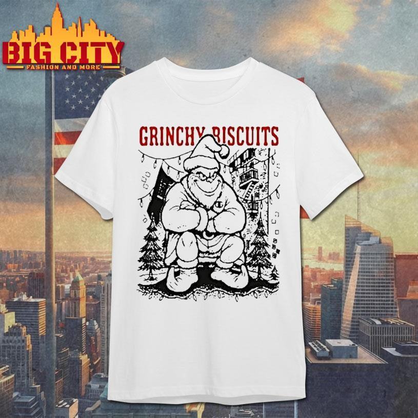 Grinch Riscuits Christmas Tour 2025 Shirt Unisex T-shirt, Sweatshirt, Hoodie, Long Sleeve Tee - T-Shirt, Sweatshirt, Hoodie