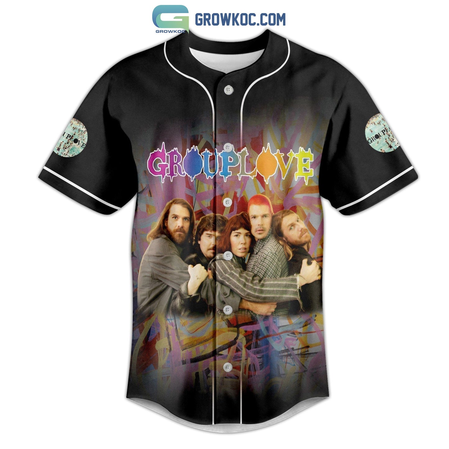 Grouplove Tour 2023 Baseball Jersey baseball jersey product view 2