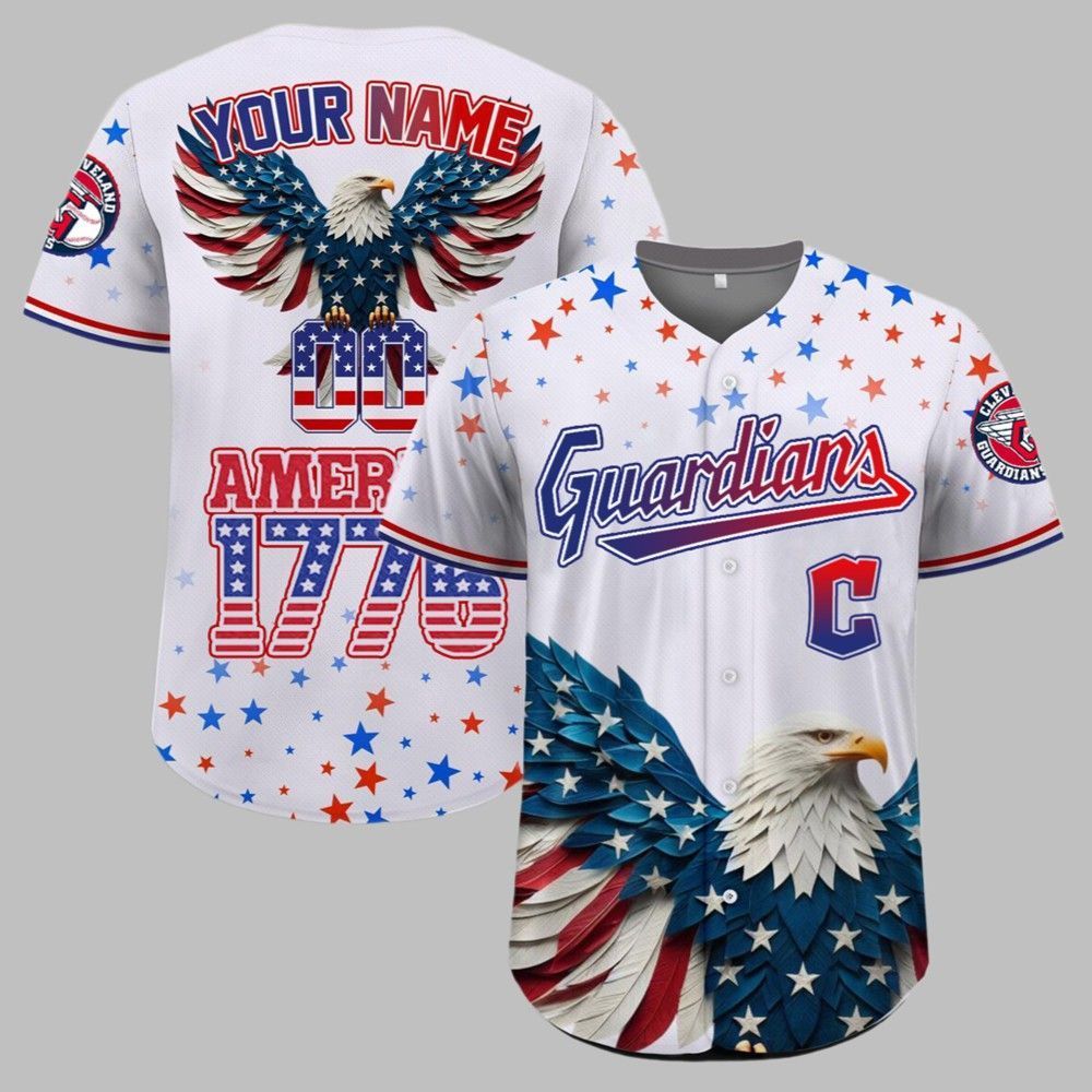 Guardians Independence Day Baseball Jersey 2025 baseball jersey product view 1