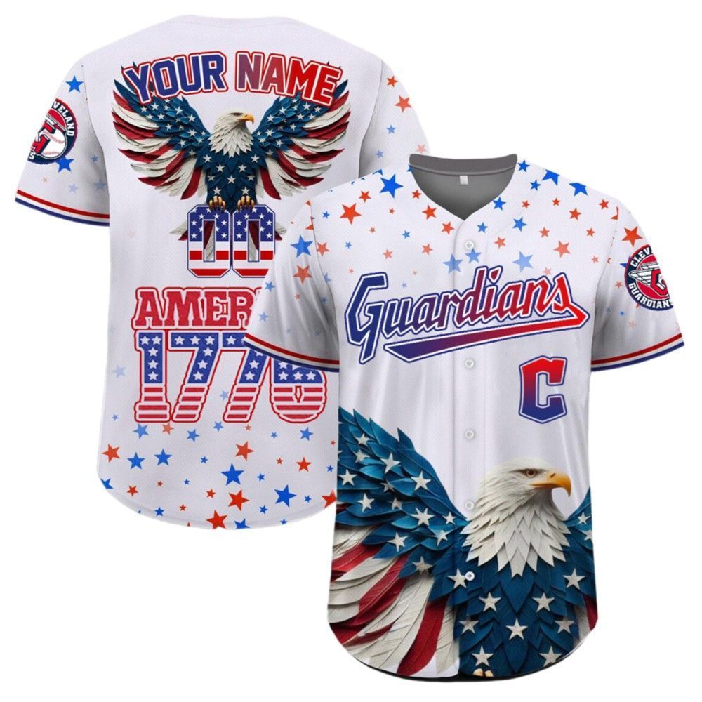 Guardians Independence Day Baseball Jersey 2025 baseball jersey product view 2