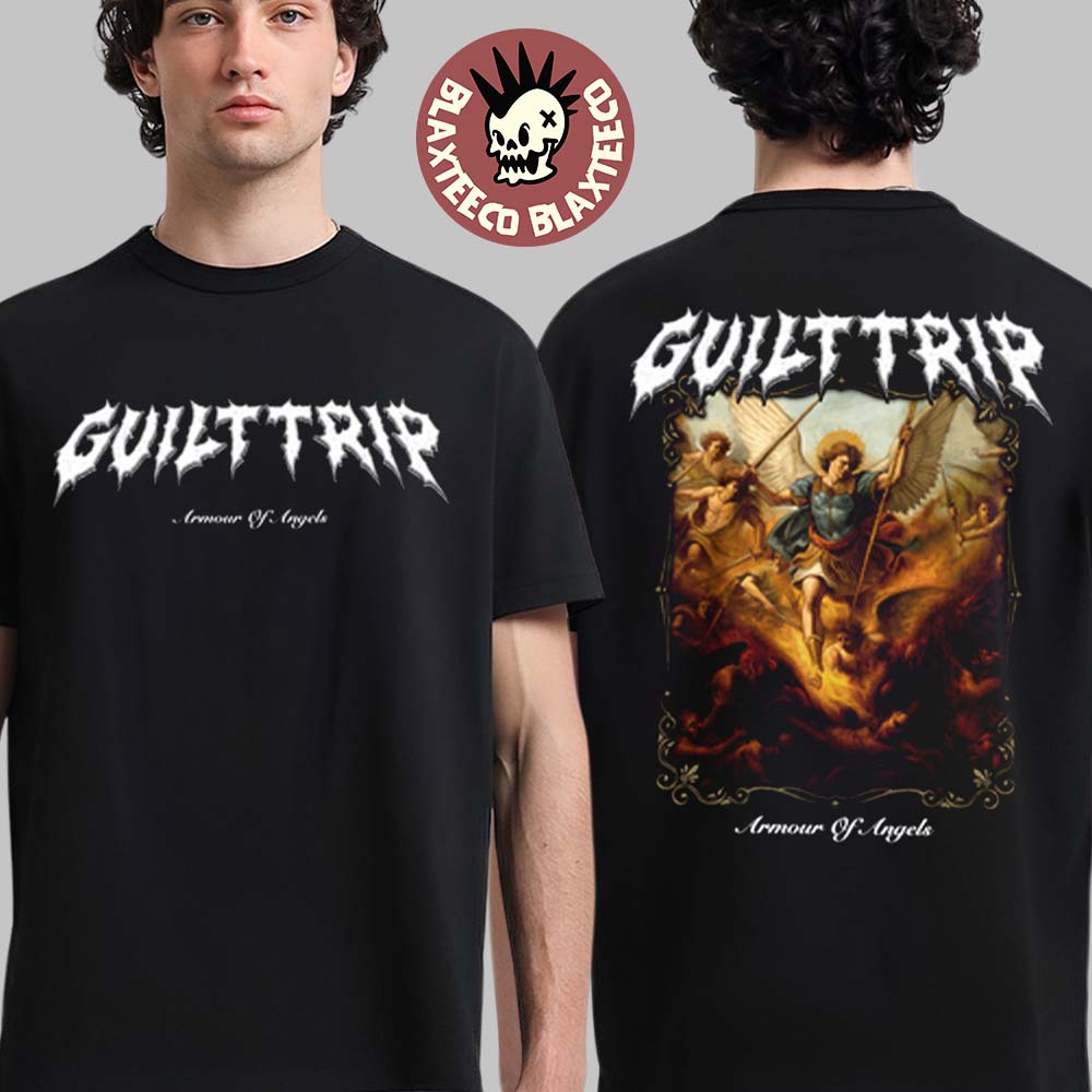 Guilt Trip Armour Of Angels Album Merch Bundle Cover Art T-Shirt Unisex T-shirt, Sweatshirt, Hoodie, Long Sleeve Tee - T-Shirt, Sweatshirt, Hoodie