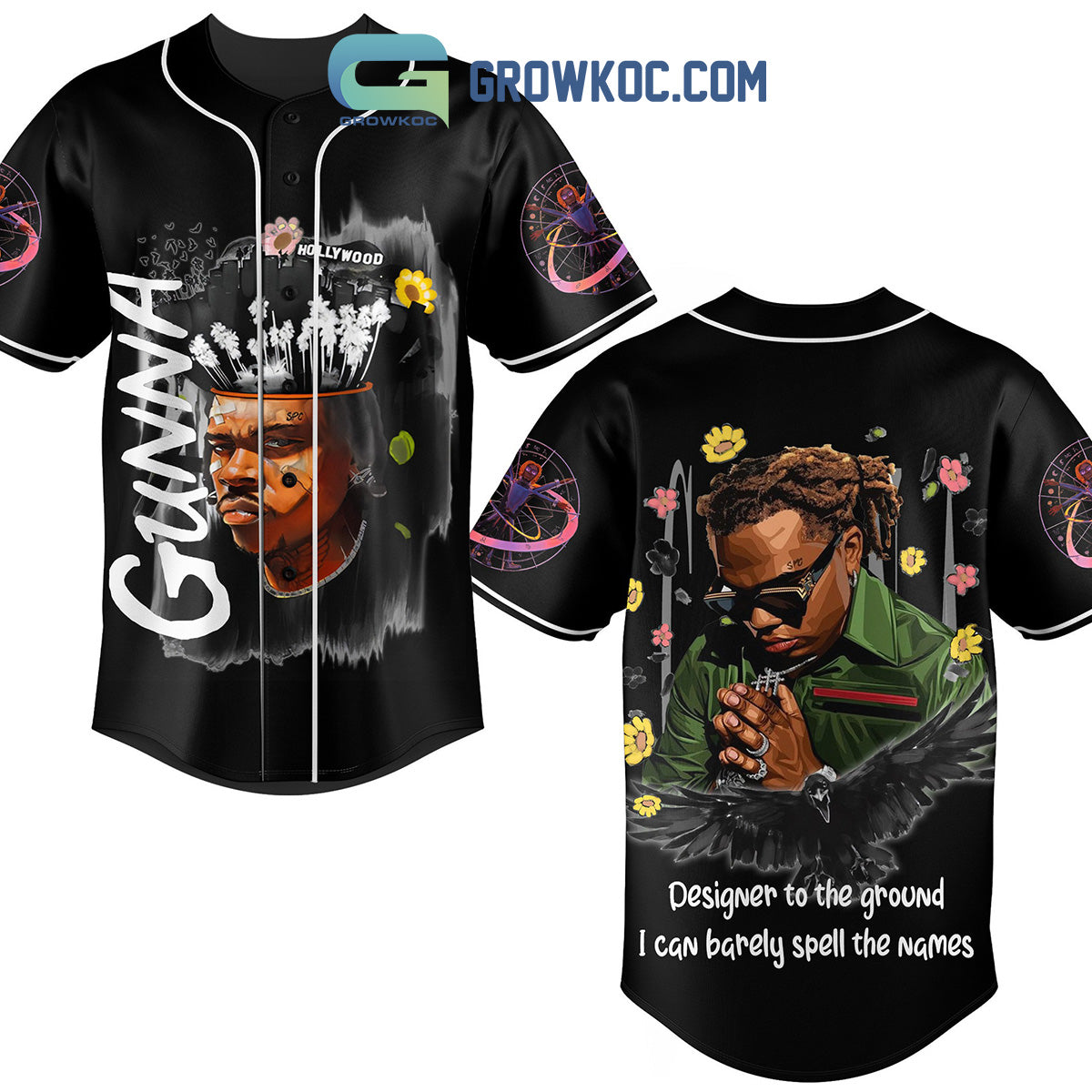 Gunna Designer To The Ground I Can Barely Spell The Name Baseball Jersey baseball jersey product view 1