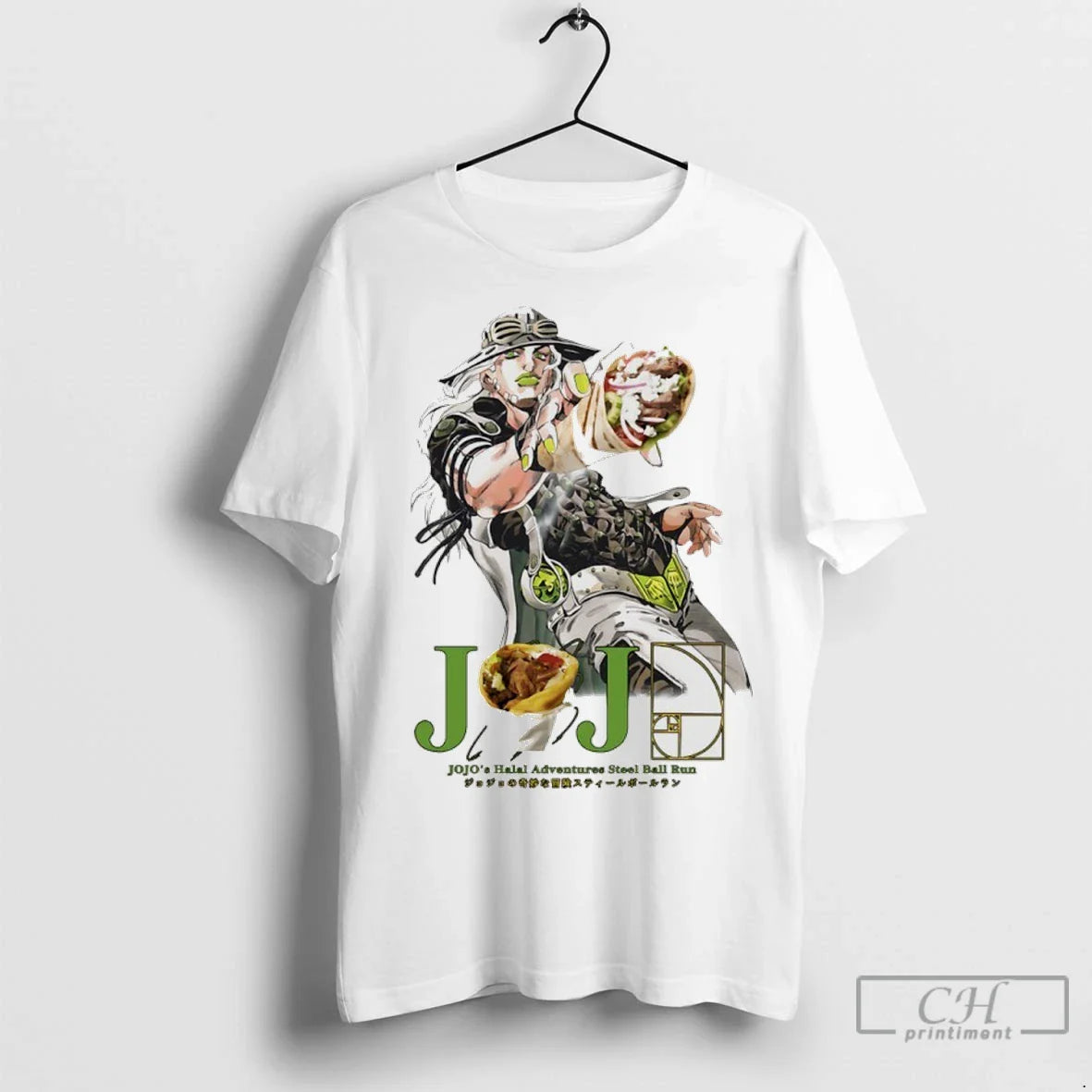 Gyro Jojos Halal Adventures Steel Ball Run Signature T Shirts Unisex T-shirt, Sweatshirt, Hoodie, Long Sleeve Tee - T-Shirt, Sweatshirt, Hoodie