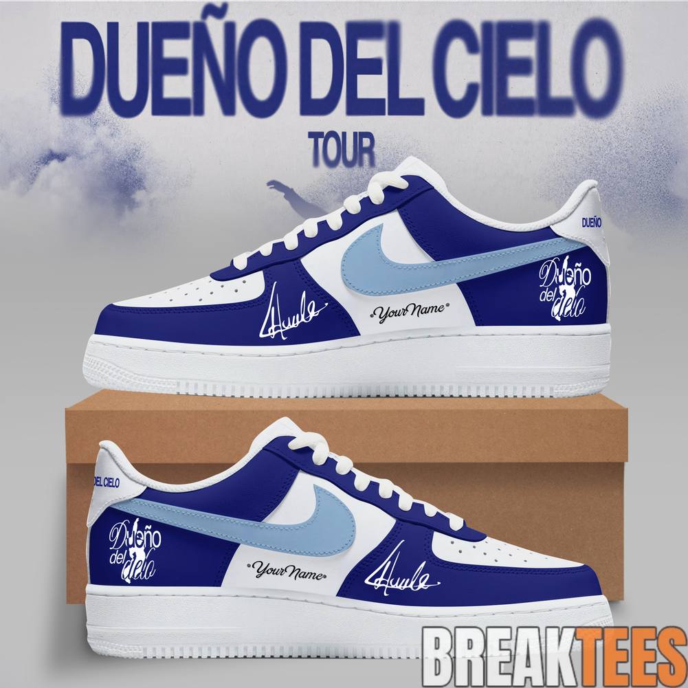 HUMBE DUENO DEL CIELO Tour 2026 Custom Air Force 1 Unisex T-shirt, Sweatshirt, Hoodie, Long Sleeve Tee - T-Shirt, Sweatshirt, Hoodie