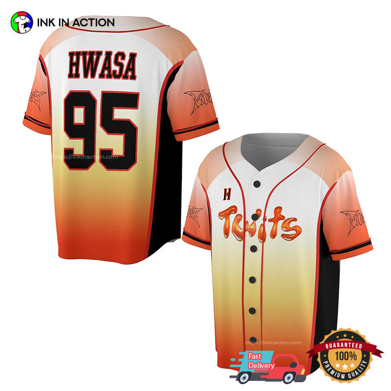HWASA Live Tour Twits In North America 2025 Baseball Jersey baseball jersey product view 2