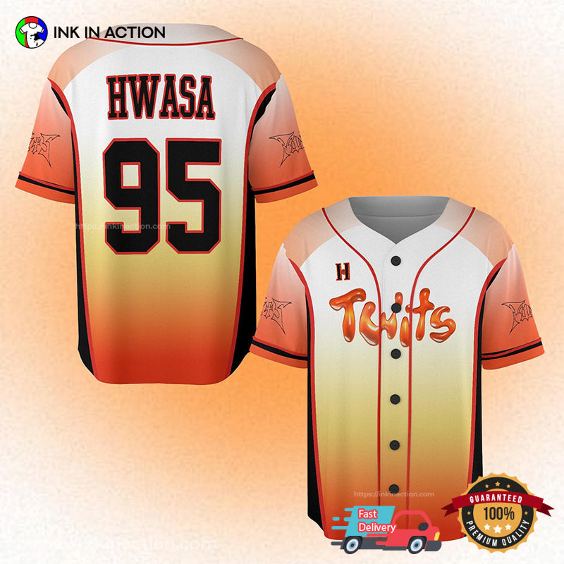 HWASA Live Tour Twits In North America 2025 Baseball Jersey baseball jersey product view 1