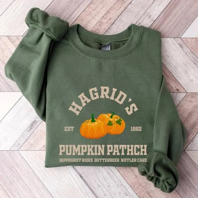 Hagrid'S Pumpkin Farm Patch Book Nerd Wizard Magic - Adult & Kids T-Shirts, Sweatshirts & Hoodies apparel design preview 1