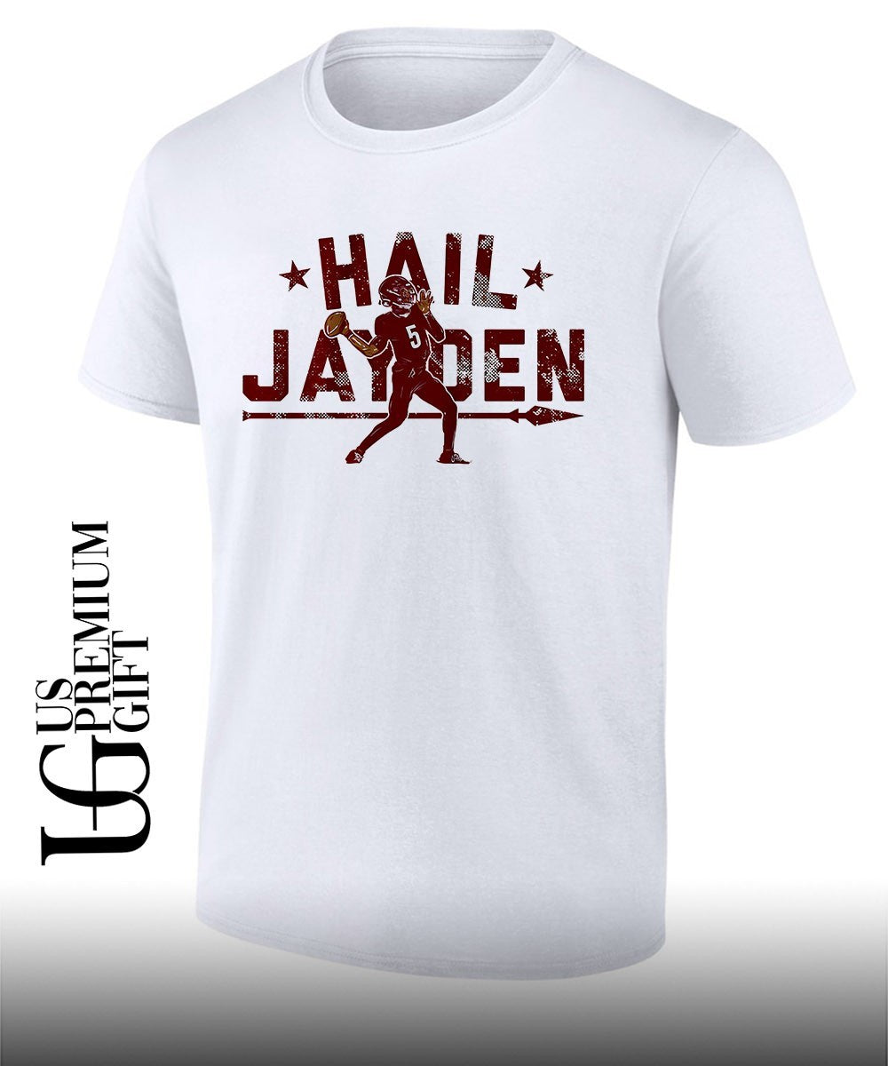 Hail Jayden Jayden Daniels Washington Commanders Football 2026 shirt Unisex T-shirt, Sweatshirt, Hoodie, Long Sleeve Tee - T-Shirt, Sweatshirt, Hoodie