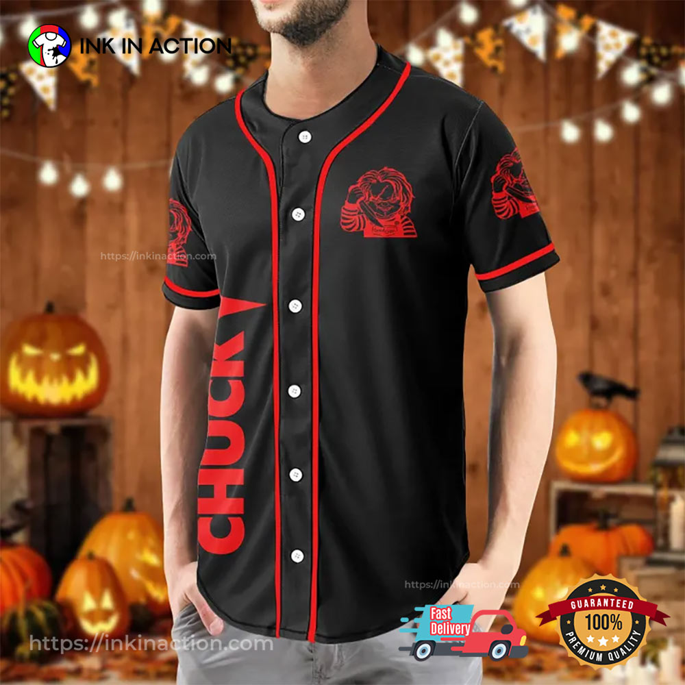 Halloween Chucky Baseball Jersey baseball jersey product view 1
