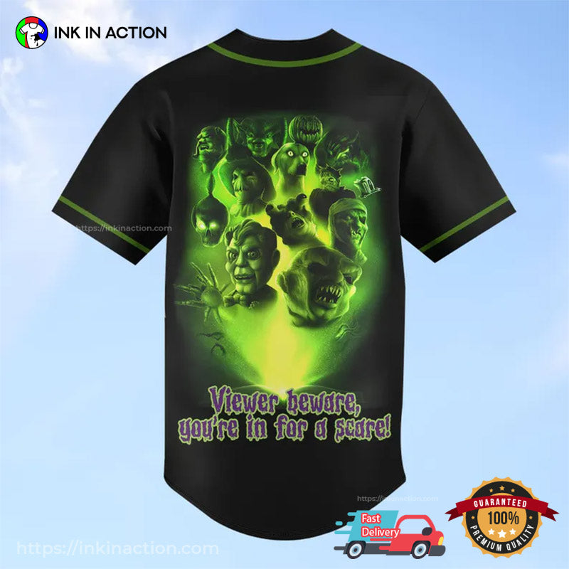 Halloween Goosebumps Horrorland Baseball Jersey baseball jersey product view 2