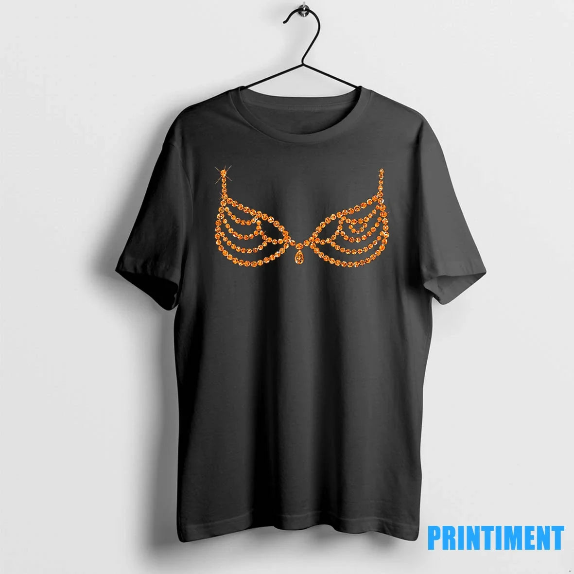 Halloween Orange Bra Design Costume Show Tshirts Sweater Unisex T-shirt, Sweatshirt, Hoodie, Long Sleeve Tee - T-Shirt, Sweatshirt, Hoodie