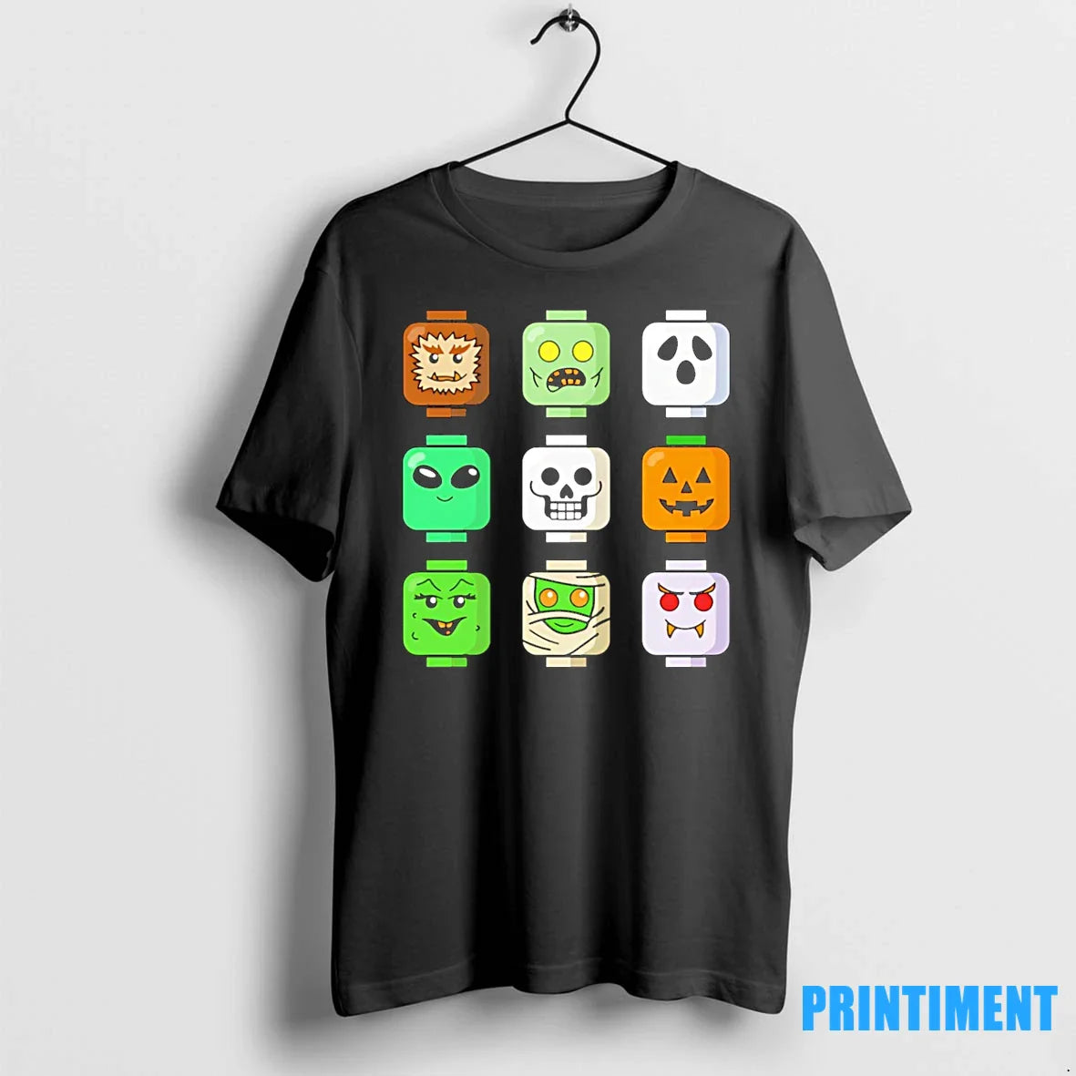 Halloween Zombie Block Heads Tshirts Sweater Unisex T-shirt, Sweatshirt, Hoodie, Long Sleeve Tee - T-Shirt, Sweatshirt, Hoodie