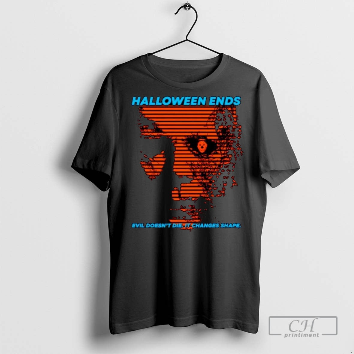 Halloween Ends Evil Doesnt Die It Changes Shape Ornaments T Shirts Unisex T-shirt, Sweatshirt, Hoodie, Long Sleeve Tee - T-Shirt, Sweatshirt, Hoodie