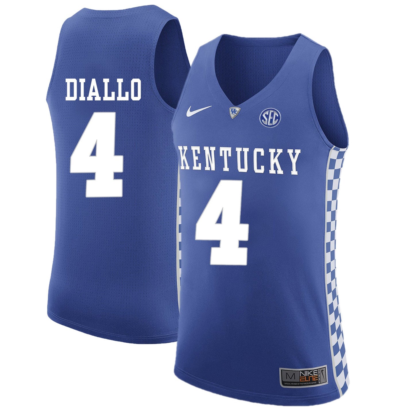 Hamidou Diallo 4 Blue College Football Jersey football jersey product view 1