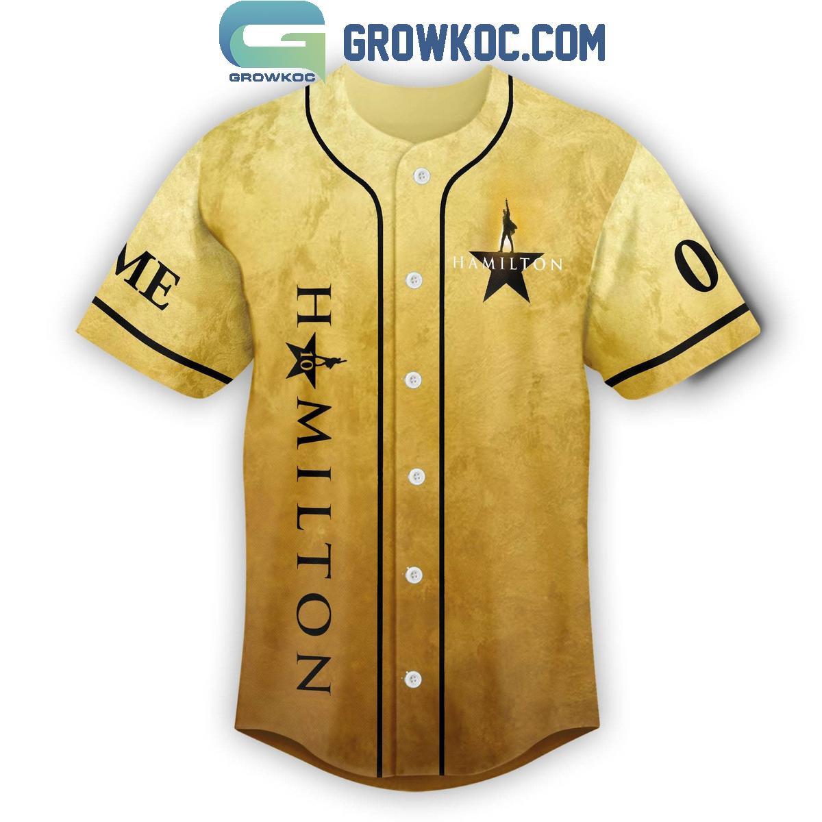 Hamilton 10 Years Anniversary Baseball Jersey baseball jersey product view 2