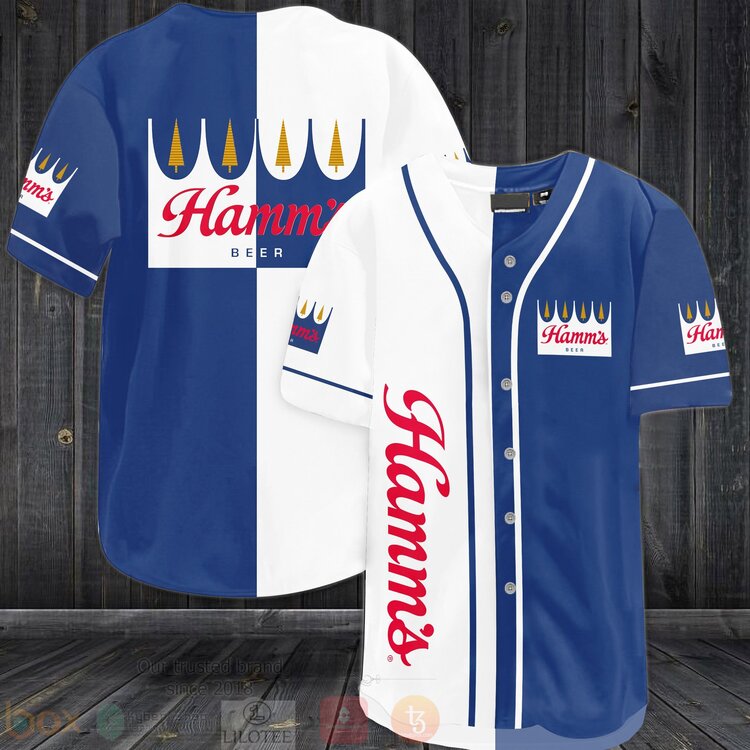 FASHION Hamm's Brewery Baseball Jerseys Botton Shirt baseball jersey product view 1
