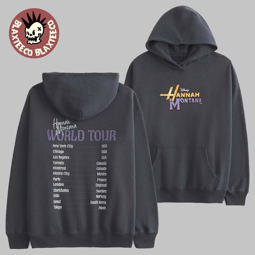 Hannah Montana 20th Anniversary 2026 World Tour Hoodie Unisex T-shirt, Sweatshirt, Hoodie, Long Sleeve Tee - T-Shirt, Sweatshirt, Hoodie