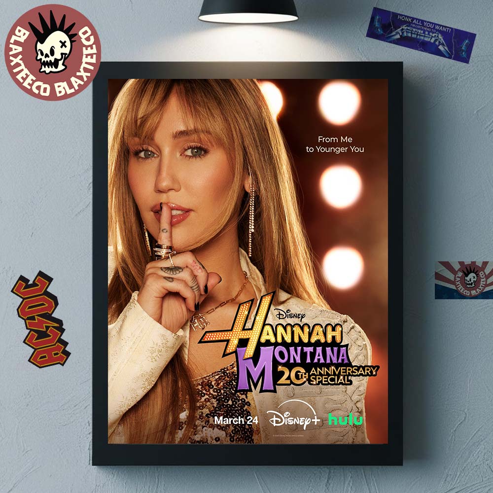 Hannah Montana 20th Anniversary Special Official Poster From Me To Younger You Home Decor Poster Canvas - T-Shirt, Sweatshirt, Hoodie