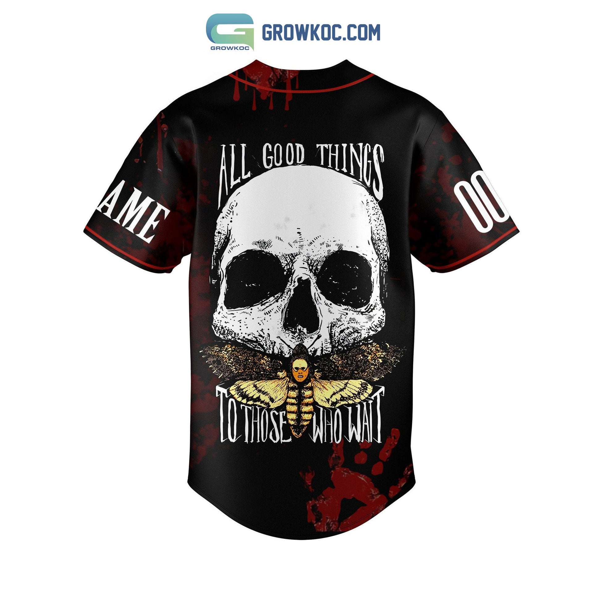 Hannibal Lecter’s Nice Chianti Serve With Liver And Fava Beans Personalized Baseball Jersey baseball jersey product view 3