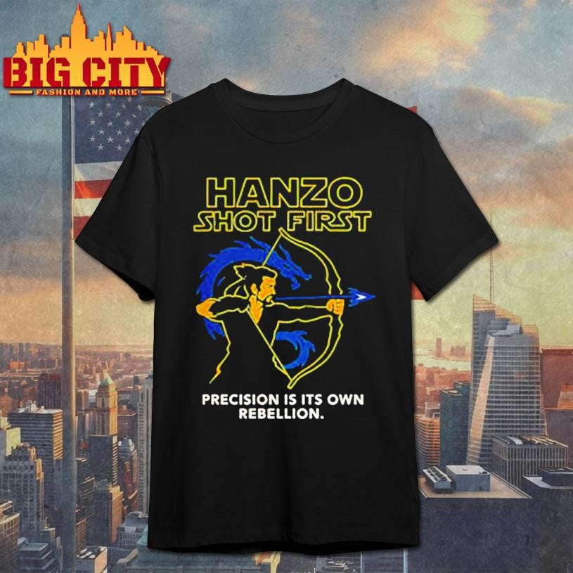 Hanzo shot first precision is its own rebellion shirt Unisex T-shirt, Sweatshirt, Hoodie, Long Sleeve Tee - T-Shirt, Sweatshirt, Hoodie