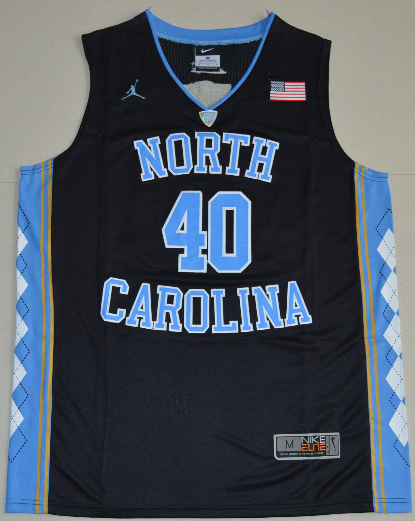 Harrison Barnes 40 Black1 College Football Jersey football jersey product view 1
