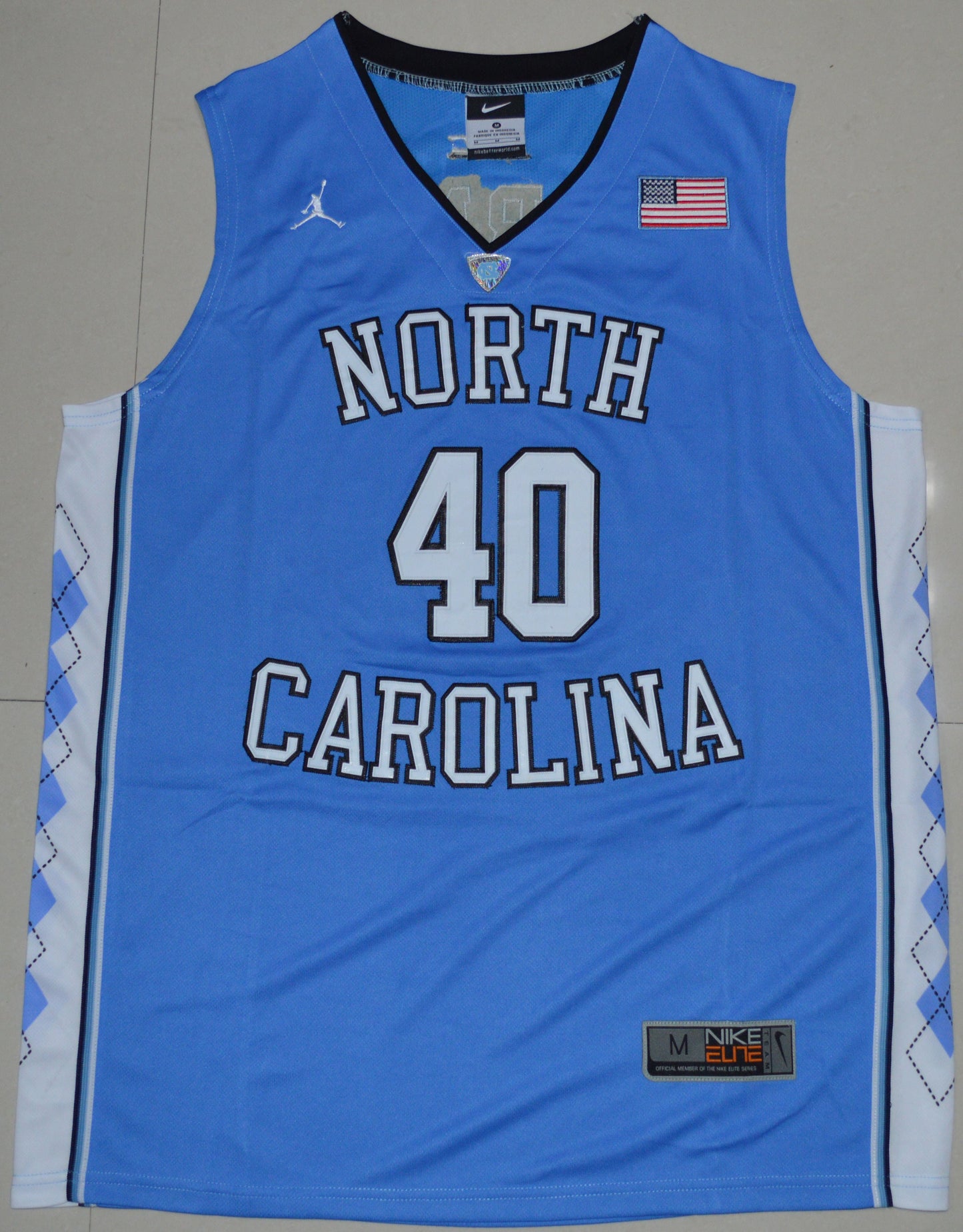Harrison Barnes 40 Carolina Blue College Football Jersey football jersey product view 1