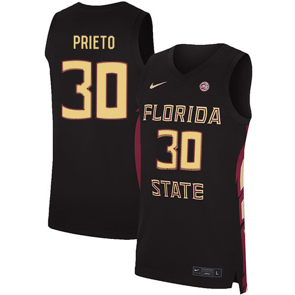 Harrison Prieto 30 Black College Football Jersey football jersey product view 1
