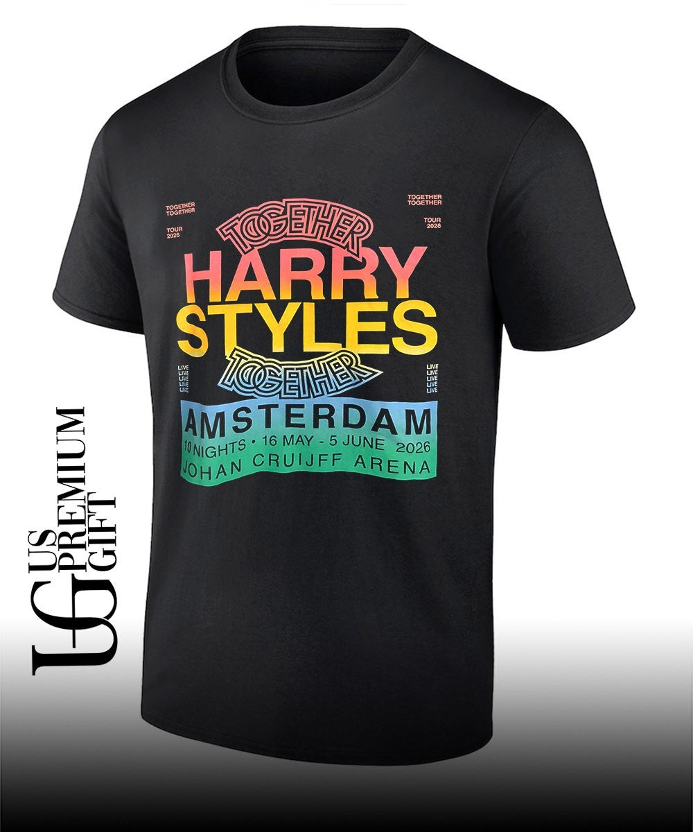 Harry Together Together Tour Merch Amsterdam 2026 shirt Unisex T-shirt, Sweatshirt, Hoodie, Long Sleeve Tee - T-Shirt, Sweatshirt, Hoodie