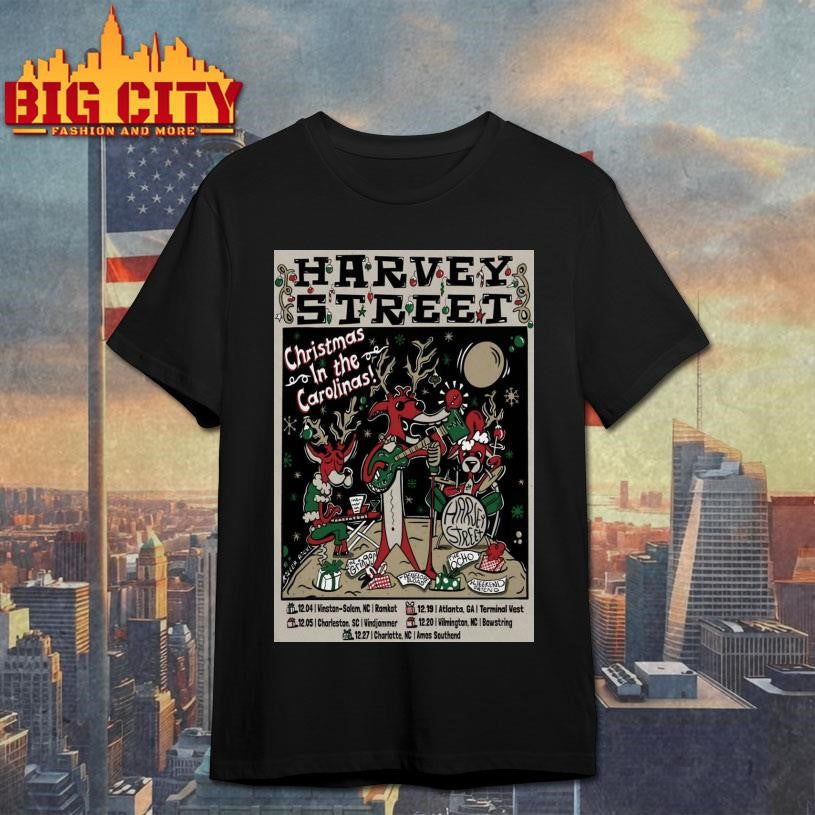 Harvey Street Tour Christmas In The Carolinas 2026 Poster Shirt Unisex T-shirt, Sweatshirt, Hoodie, Long Sleeve Tee - T-Shirt, Sweatshirt, Hoodie
