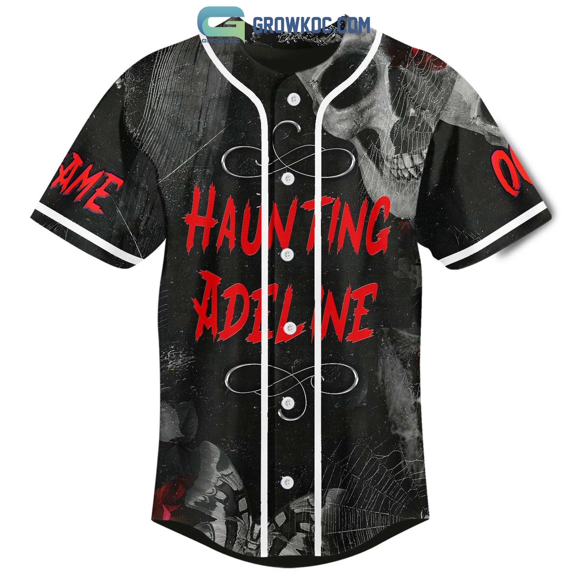 Haunting Adeline Run Little Mouse Personalized Baseball Jersey baseball jersey product view 2