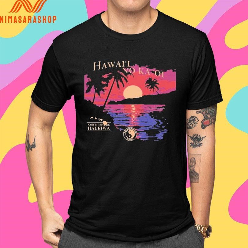 Hawaii No Ka Oi North Shore Haleiwa Sunset Best Jersey Shirts sports jersey product view 4