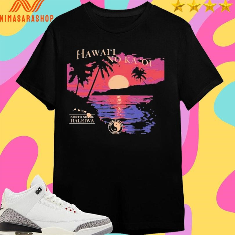 Hawaii No Ka Oi North Shore Haleiwa Sunset Best Jersey Shirts sports jersey product view 1
