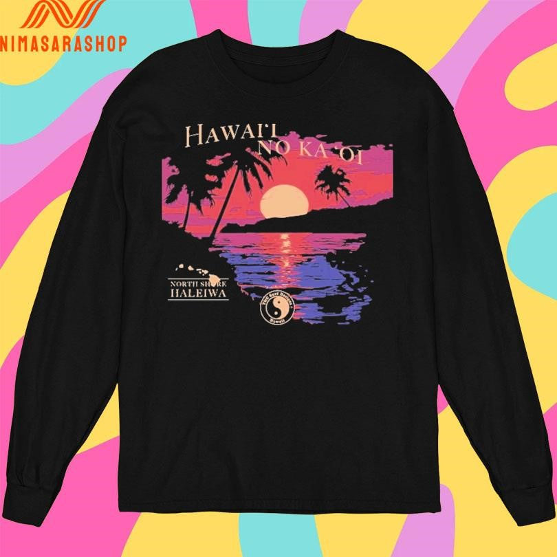 Hawaii No Ka Oi North Shore Haleiwa Sunset Best Jersey Shirts sports jersey product view 3